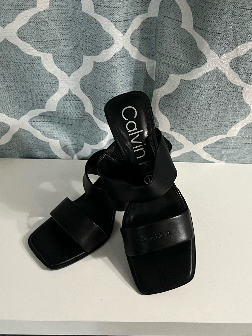 Calvin Klein Black Tara Slide Sandals